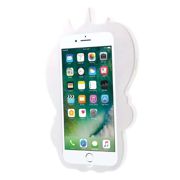 Lovely 3D Unicorn Silicone Mobile Shell for iPhone 8/7 4.7 inch
