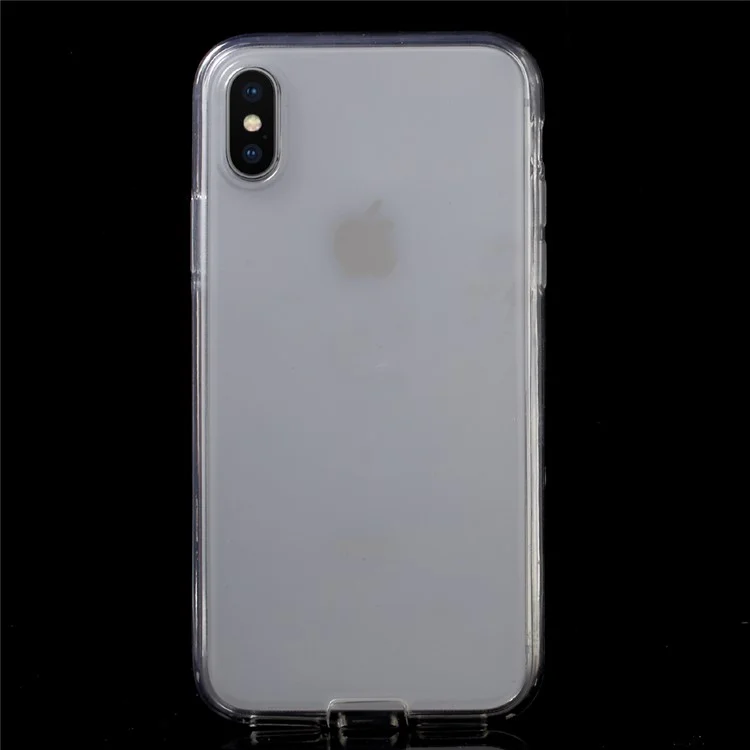 Touchable Acrylic Front + Flexible TPU Back Cover per iPhone X/XS 5.8 pollici