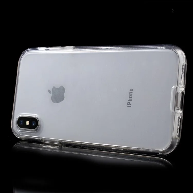 Touchable Acrylic Front + Flexible TPU Back Cover per iPhone X/XS 5.8 pollici
