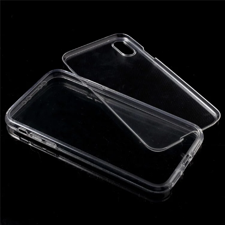 Touchable Acrylic Front + Flexible TPU Back Cover per iPhone X/XS 5.8 pollici