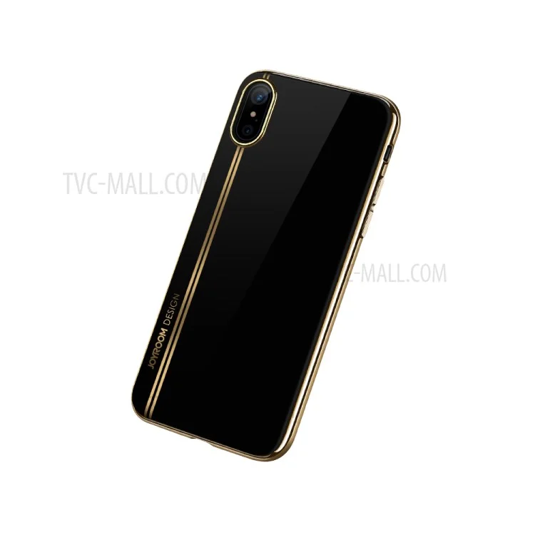 JOYROOM Gorgeous Series Plating TPU Phone Casing for iPhone X 5.8 inch - Black