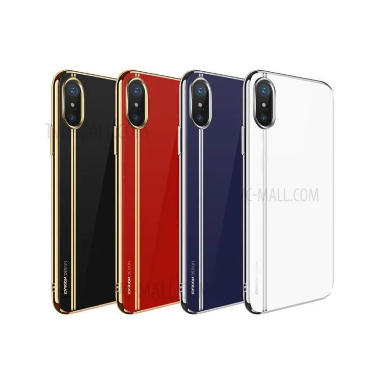 JOYROOM Gorgeous Series Plating TPU Phone Casing for iPhone X 5.8 inch - Black