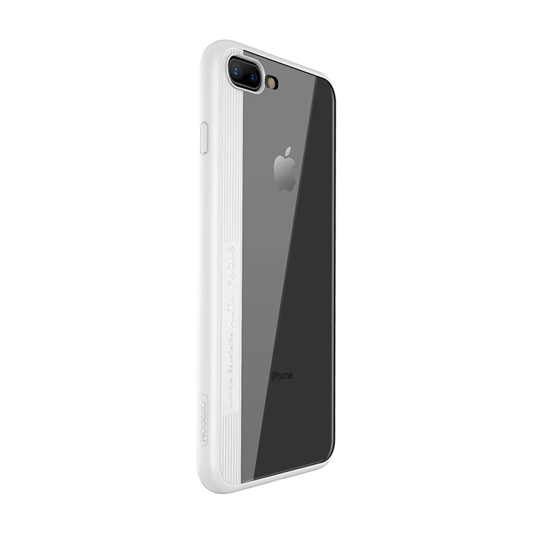 JOYROOM Phantom Series Acrylic + TPU Mobile Phone Cover for iPhone 8 Plus / 7 Plus 5.5 inch - White