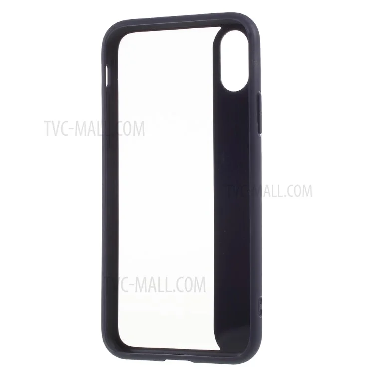 Scratch-resistant PC + Anti-yellowing Bayer 3695 TPU Hybrid Phone Casing for iPhone X - Blue