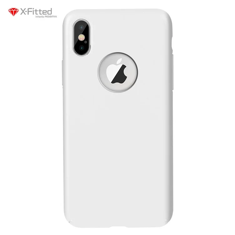 X-FITTED Classic Hard Back Case for iPhone X - White