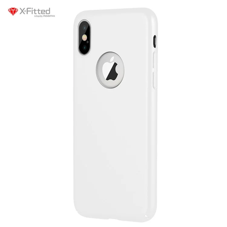 X-FITTED Classic Hard Back Case for iPhone X - White