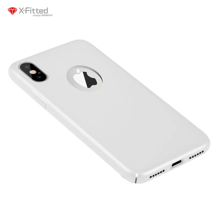 X-FITTED Classic Hard Back Case for iPhone X - White