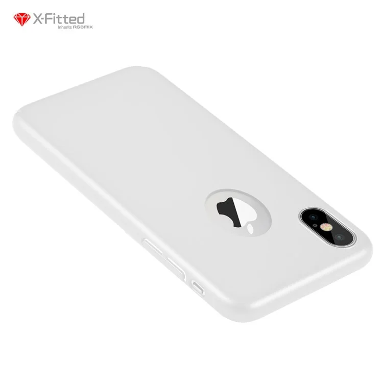 X-FITTED Classic Hard Back Case for iPhone X - White
