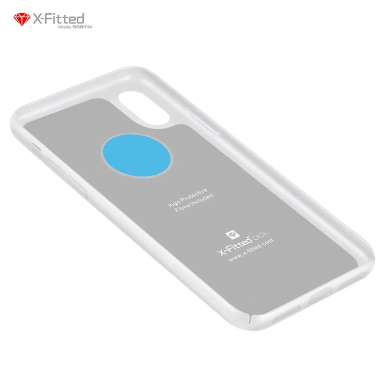 X-FITTED Classic Hard Back Case for iPhone X - White