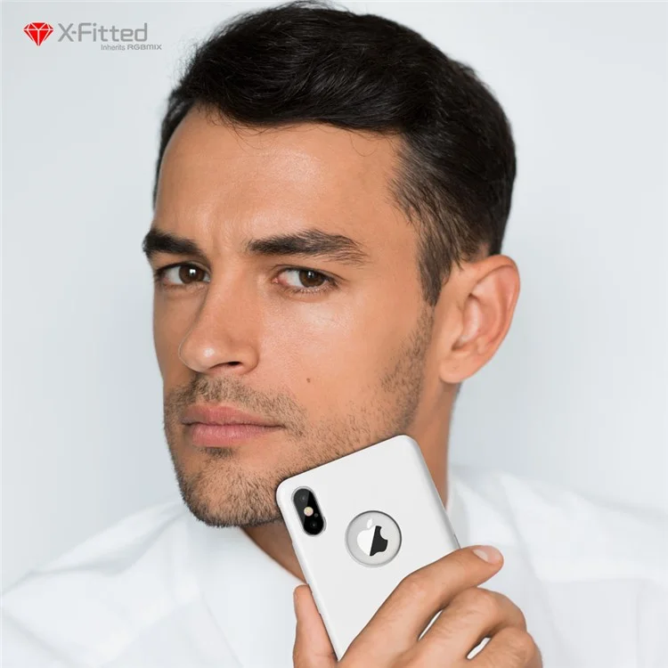 X-FITTED Classic Hard Back Case for iPhone X - White