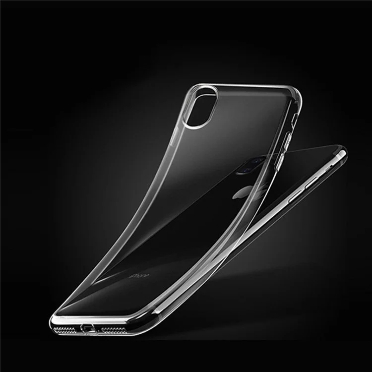 X-FITTED Clear TPU Soft Back Phone Cover  for iPhone X - Transparent