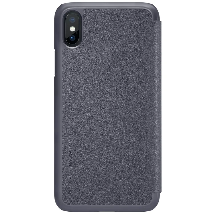 NILLKIN Sparkle Series Folio Leather Case for iPhone X - Black