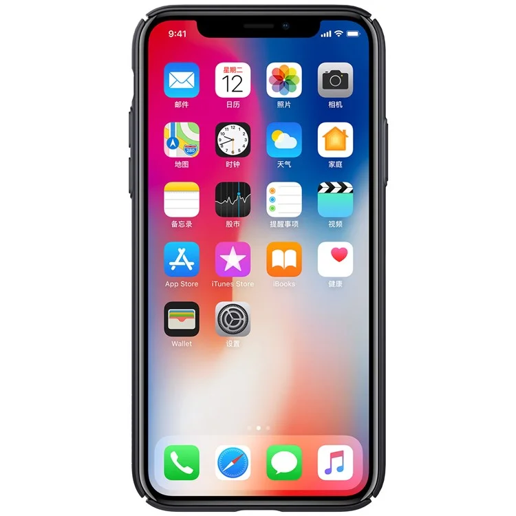 NILLKIN Air Series Heat Dissipation Matte PC Hard Case for iPhone X/10 - Black