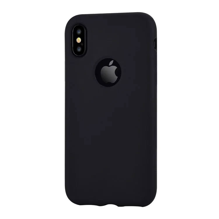 VOUNI Yue Series Liquid Silicone Back Case for iPhone X / Ten 5.8 inch - Black