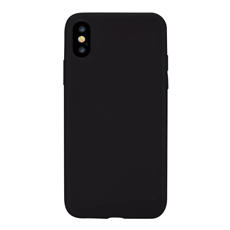 VOUNI Cheerful Series Soft TPU Back Case for iPhone X / Ten 5.8 inch - Black