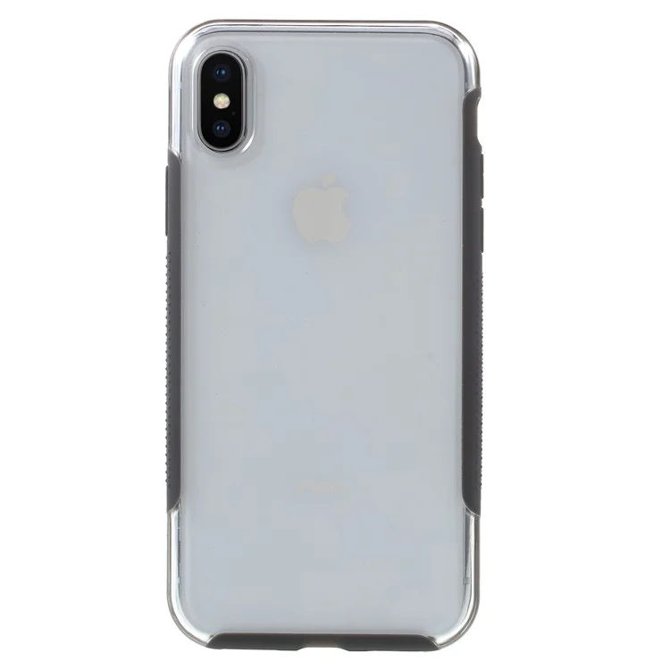 Transparent PC + TPU Hybrid Back Mobile Cover for iPhone X - Transparent