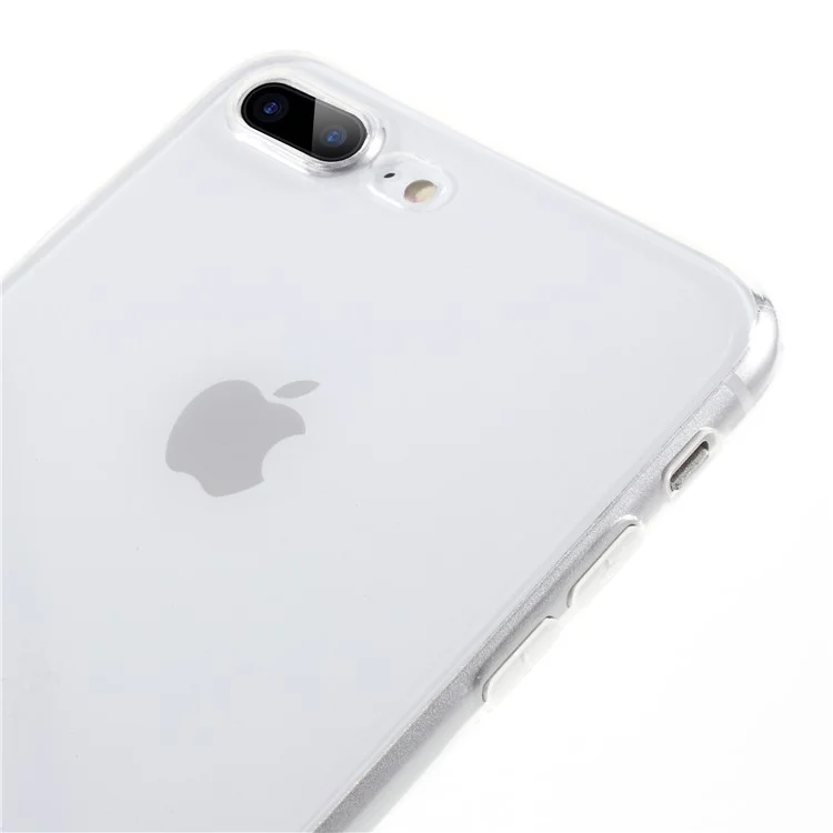 NXE Transparent TPU Mobile Cover + Black Tempered Glass Screen Film for iPhone 8 Plus / 7 Plus