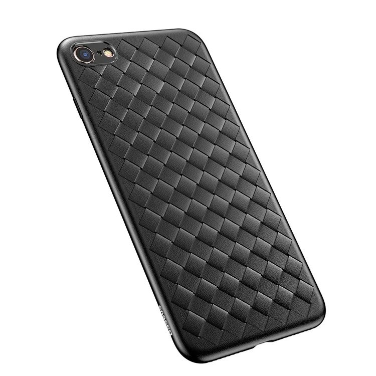 BASEUS BV Woven Texture Heat Dissipation TPU Back Case for iPhone 8/7 4.7 inch - Black