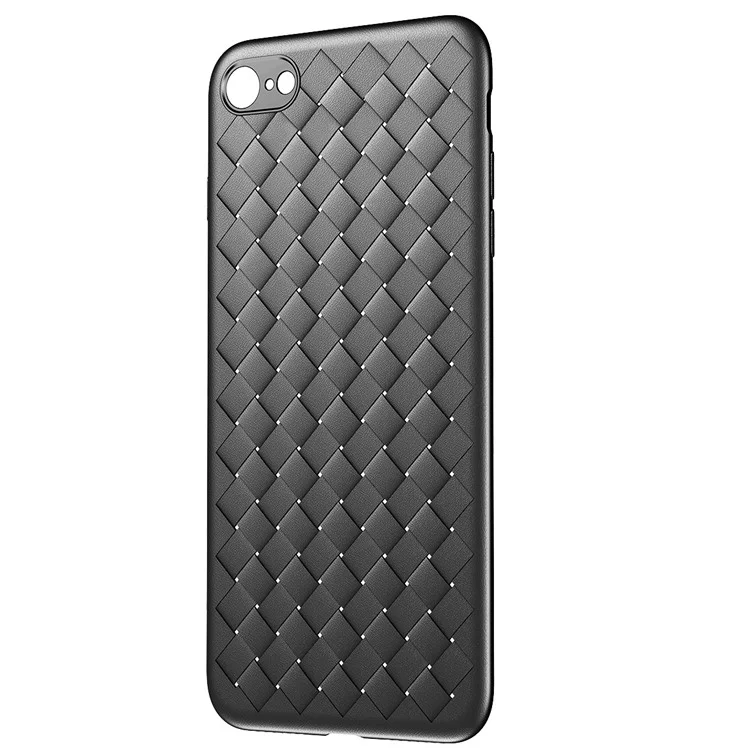 BASEUS BV Woven Texture Heat Dissipation TPU Back Case for iPhone 8/7 4.7 inch - Black