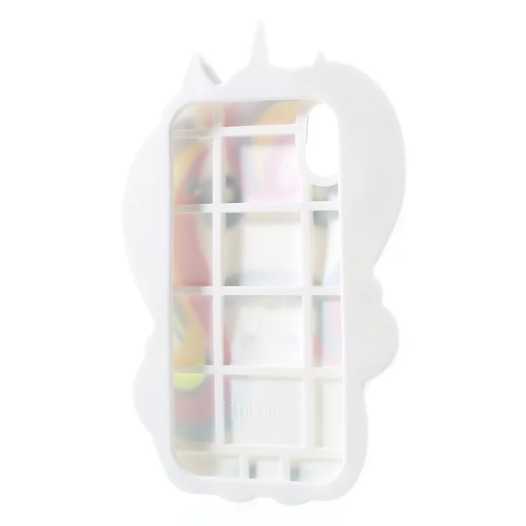 Cute 3D Unicorn Silicone Mobile Phone Case for iPhone X