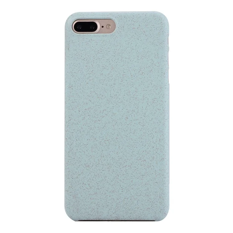 Anti-fingerprint Slim Environmental PC Case for iPhone 8 Plus / 7 Plus 5.5 inch - Cyan