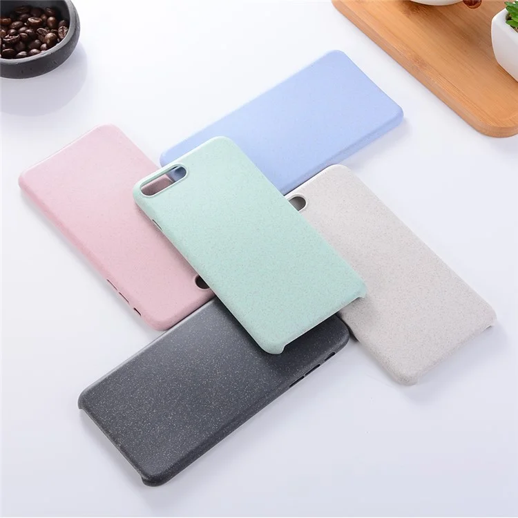 Anti-fingerprint Slim Environmental PC Case for iPhone 8 Plus / 7 Plus 5.5 inch - Cyan