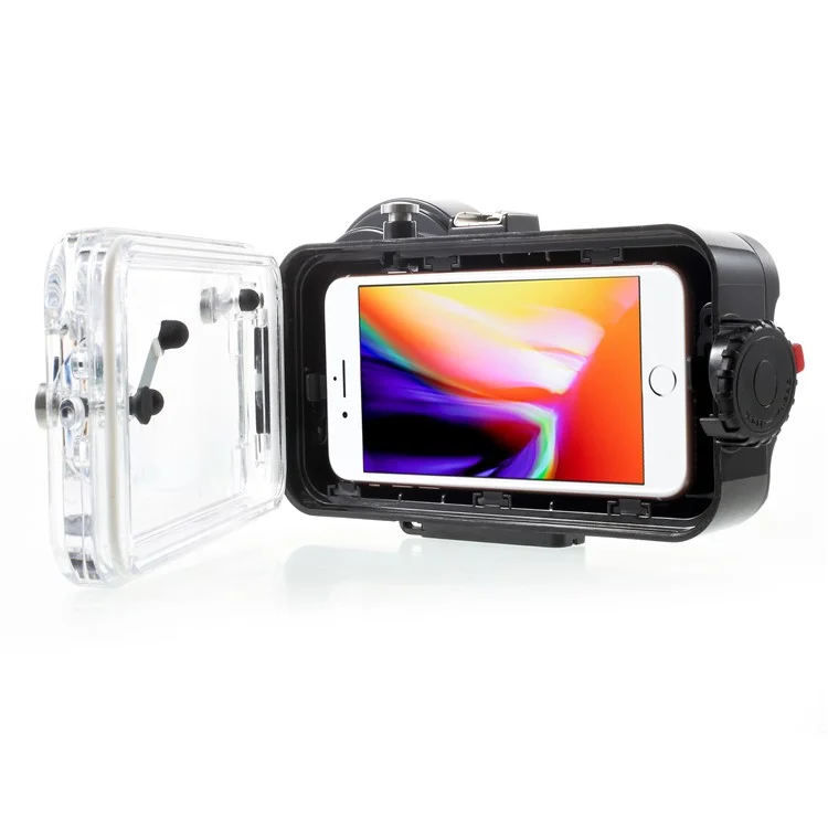 60m/195ft Underwater Diving Case IPX8 Waterproof Phone Case for iPhone 8 Plus