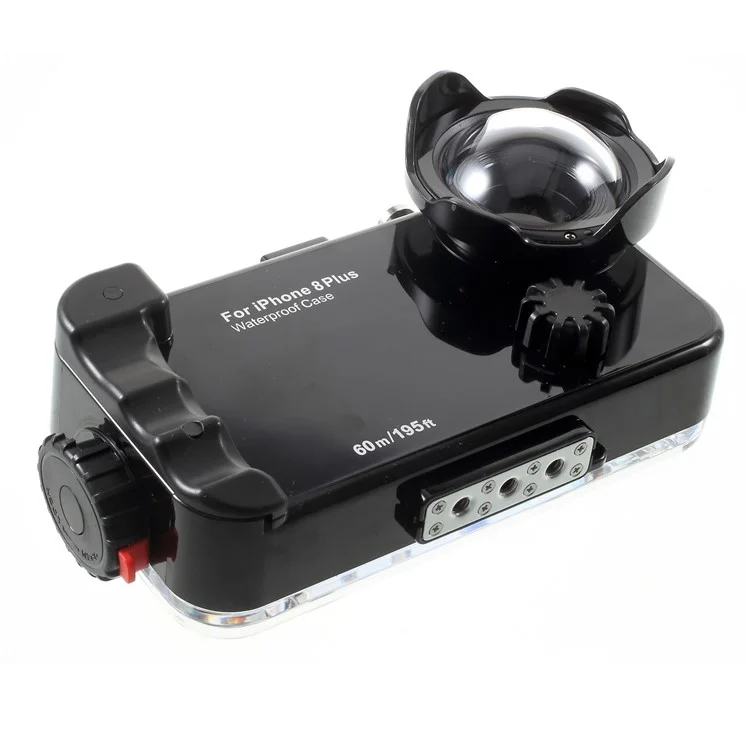 60m/195ft Underwater Diving Case IPX8 Waterproof Phone Case for iPhone 8 Plus