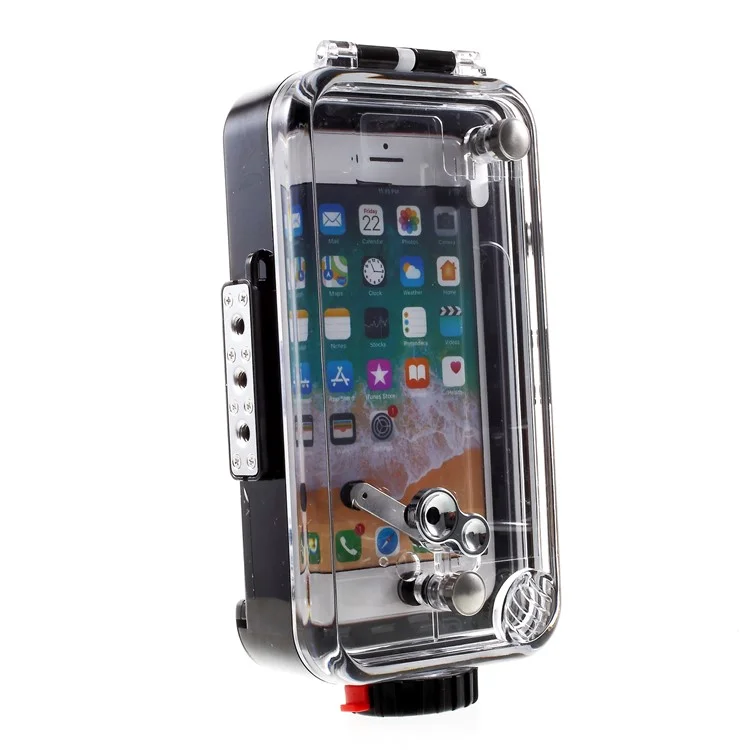60m/195ft Underwater Diving Case IPX8 Waterproof Phone Case for iPhone 8 Plus