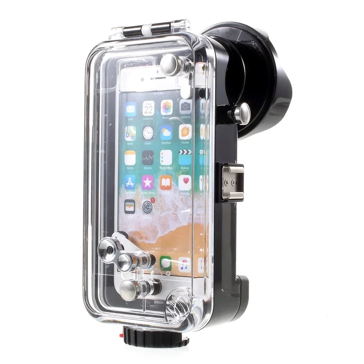 60m/195ft Underwater Diving Case IPX8 Waterproof Phone Case for iPhone 8 Plus