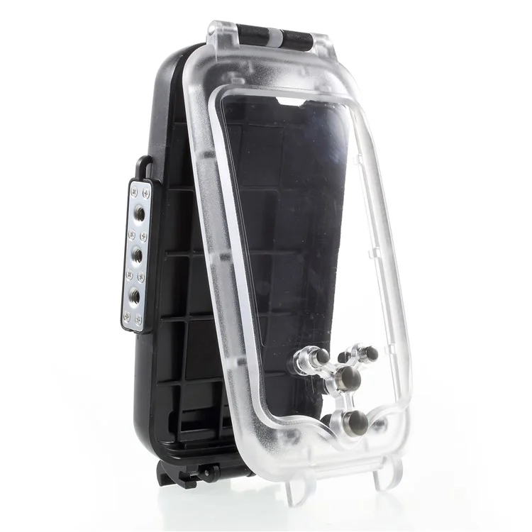 MEIKON 40m/130ft IPX8 Waterproof Underwater Diving Case for iPhone 8 Plus 5.5 inch - Black