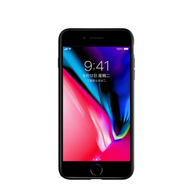 NXE Grace Series Clear Acrylic Back + TPU Hybrid Mobile Case for iPhone 8 / 7 4.7 inch - Black