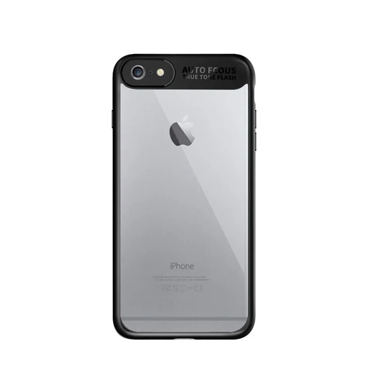 NXE Grace Series Clear Acrylic Back + TPU Hybrid Mobile Casing for iPhone 6s / 6 - Black