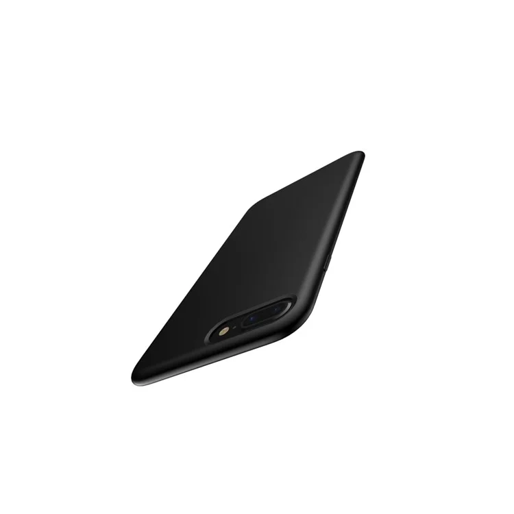 TOTU Silky Feel Liquid Silicone Protective Cover for iPhone 8 Plus / 7 Plus - Black