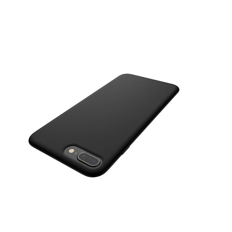 TOTU Silky Feel Liquid Silicone Protective Cover for iPhone 8 Plus / 7 Plus - Black