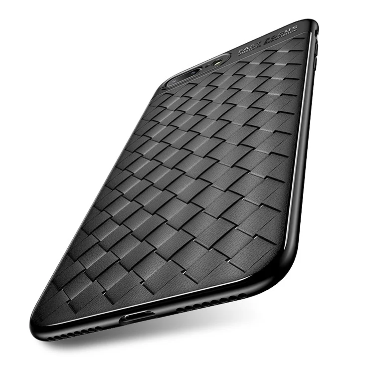 USAMS Woven Texture Heat Dissipation TPU Back Case for iPhone 8/7 4.7 inch - Black