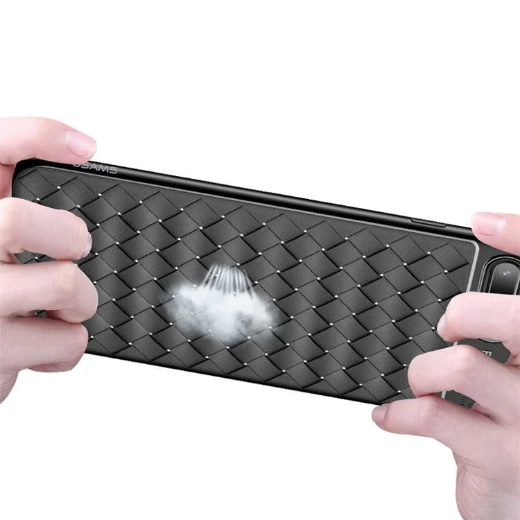 USAMS Woven Texture Heat Dissipation TPU Back Case for iPhone 8/7 4.7 inch - Black