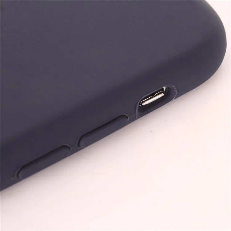 Silky Feel Liquid Silicone Protective Cover for iPhone X/Ten 5.8 inch - Black