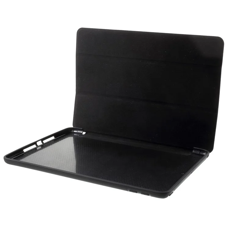 For iPad 9.7 (2018) / 9.7-inch (2017) Pattern Printing Tri-fold Stand PU Leather Case - Do Not Touch My Pad