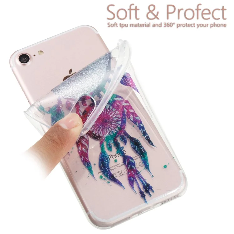 IMD Glitter Powder TPU Phone Case for iPhone 8/7 4.7 inch - Dream Catcher