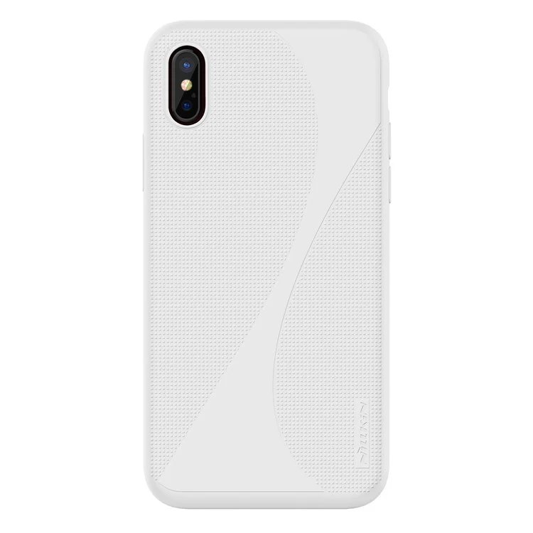 NILLKIN Flex ?Series Liquid Silicone PC Hybrid Cover for iPhone X (Ten) - White