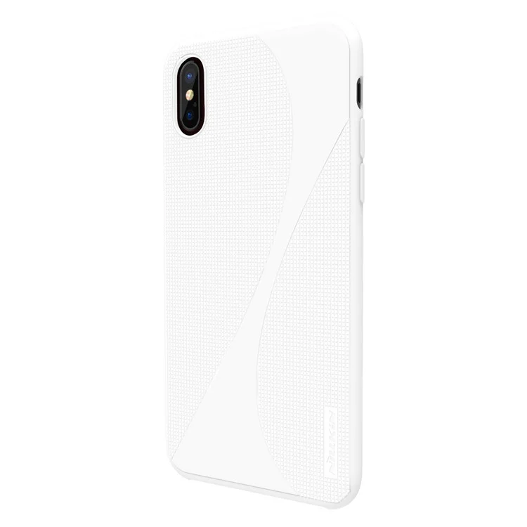NILLKIN Flex ?Series Liquid Silicone PC Hybrid Cover for iPhone X (Ten) - White