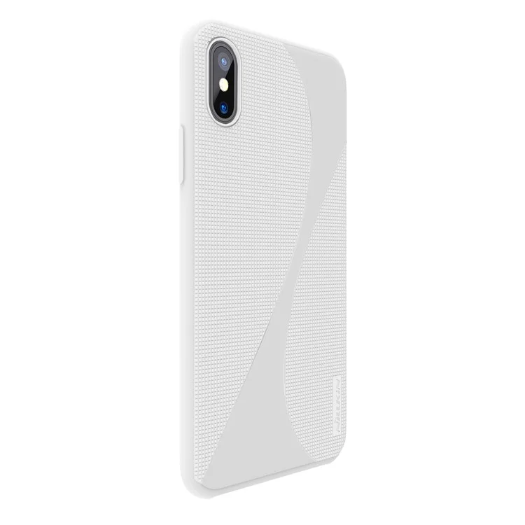 NILLKIN Flex ?Series Liquid Silicone PC Hybrid Cover for iPhone X (Ten) - White