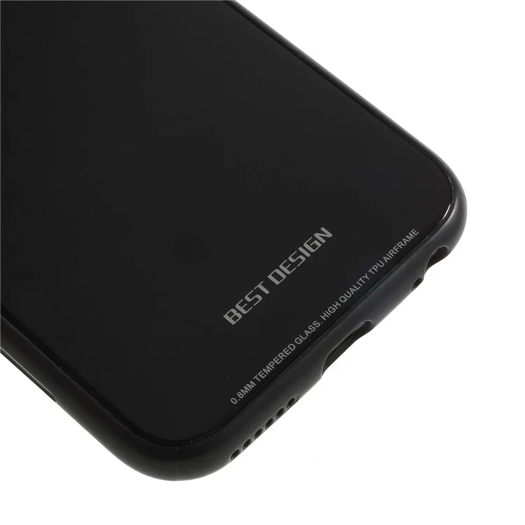 Acrylic Back + TPU Edges Hybrid Mobile Case for iPhone 6s/6 - Black