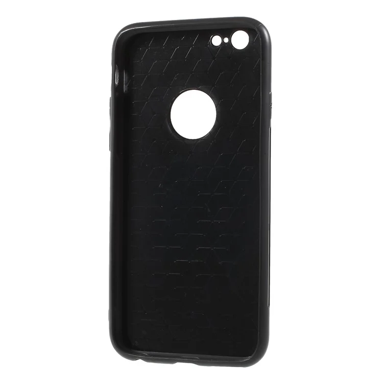 Acrylic Back + TPU Edges Hybrid Mobile Case for iPhone 6s/6 - Black