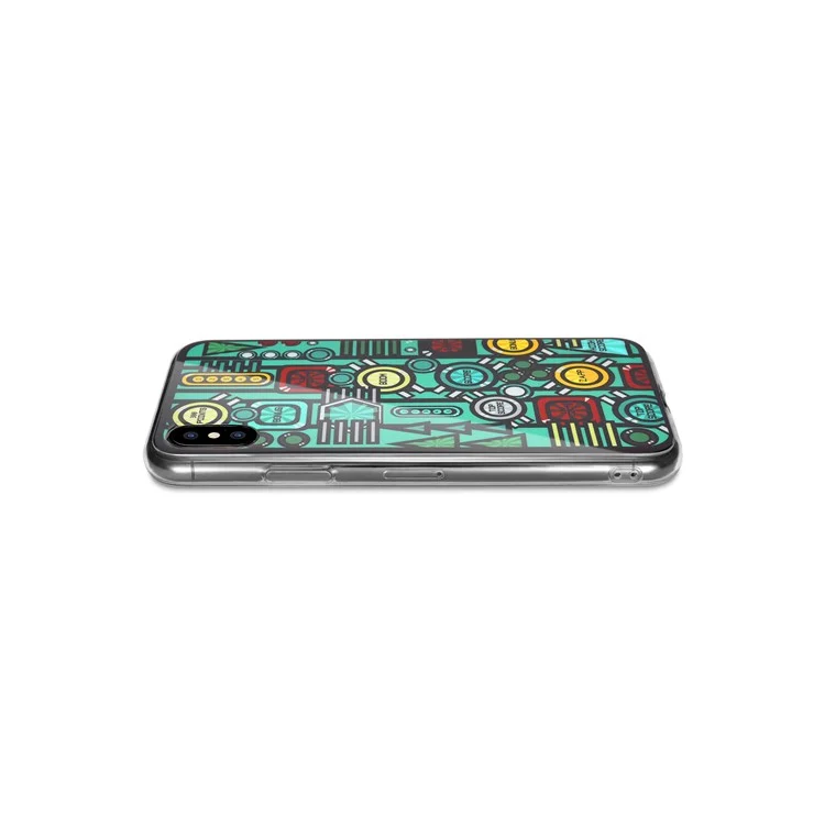 Rubberized IMD Patterned TPU Case for iPhone X/10 5.8 inch - Top Scope