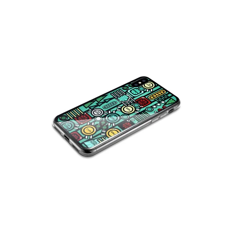 Rubberized IMD Patterned TPU Case for iPhone X/10 5.8 inch - Top Scope