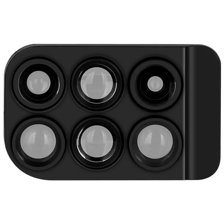 MOMAX X-Lens Case 6 in 1 Dual Optics Lens Kit (180° Fisheye, 2X Telephoto, 120° Wide-angle, 10X/20X Macro) for iPhone X