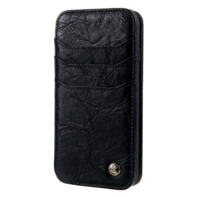CMAI2 Retro Textured Leather Multi-slot Protective Case for iPhone 6s/6 4.7-inch - Black