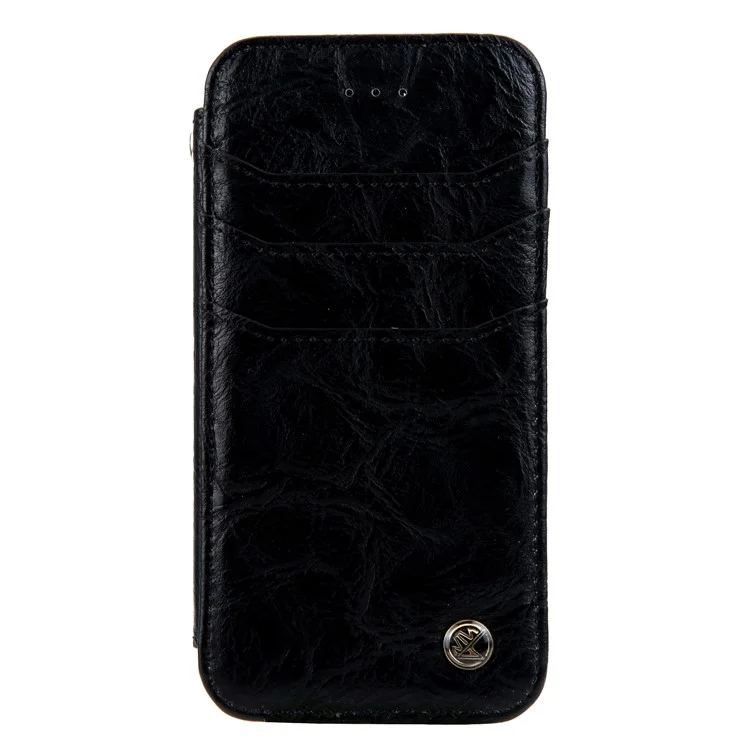 CMAI2 Retro Textured Leather Multi-slot Protective Case for iPhone 6s/6 4.7-inch - Black